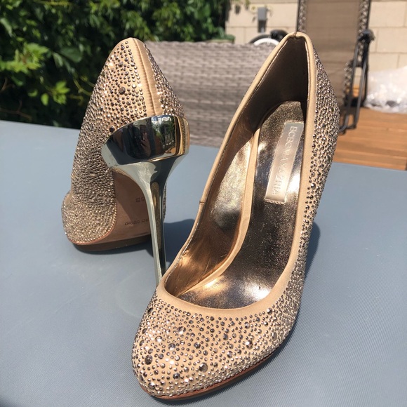 BCBG Stiletto Crystal stud pumps shoes gorgeous 35 5 - Picture 2 of 4
